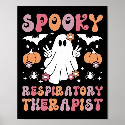 呼吸不気味セラピストハロウィーン呼吸器 ポスター (正面)