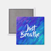 呼吸前向き引用文抽象芸術 マグネット (正面/裏面)