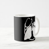 呼吸動揺してセラピスト コーヒーマグカップ (正面右)