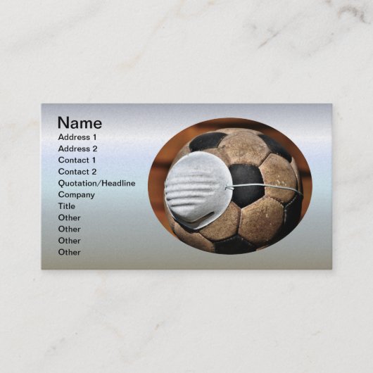 呼吸器サッカーの子牛の保護 名刺 (正面)