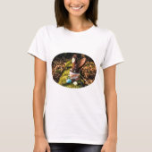 呼吸器サッカーの子牛の保護 Tシャツ (正面)