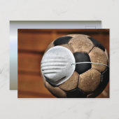 呼吸器サッカーの鉛防護 ポストカード (正面/裏面)