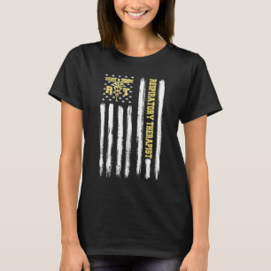 呼吸器セラピスト贈与愛国的アメリカ国旗 Tシャツ