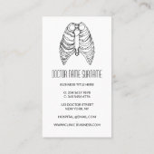 呼吸器科の医師 名刺 (裏面)