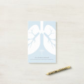 呼吸器科医のパーソナライズな名前 ポストイット (デスク上)