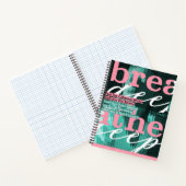 呼吸深いウェルネスジャーナル – やる気を起こさせる引用文 ノートブック (内部)