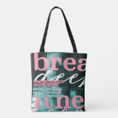 呼吸深いトートバッグ – マインドフルネス&ウェルネス トートバッグ (裏面)