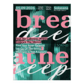 呼吸深いヨガポスター – ウェルネス&マインドフルネス ポスター (正面)