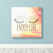 呼吸深い キャンバスプリント (インサイチュ (ウッドフロア))