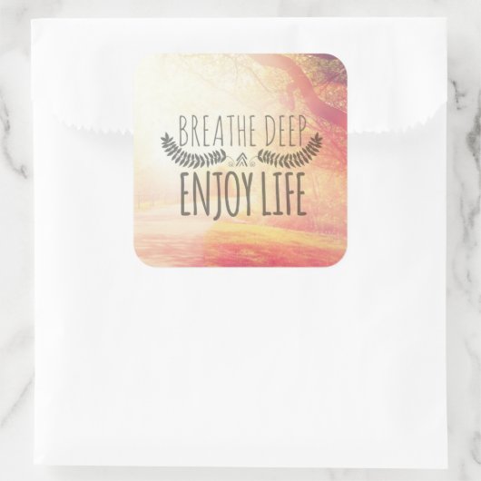 呼吸深い スクエアシール (バッグ)