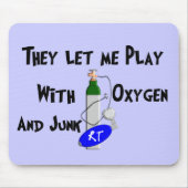 呼吸療法士のおもしろいなギフト マウスパッド (正面)