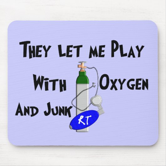 呼吸療法士のおもしろいなギフト マウスパッド (正面)