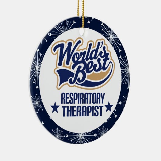 呼吸療法士のギフトのオーナメント セラミックオーナメント (右)