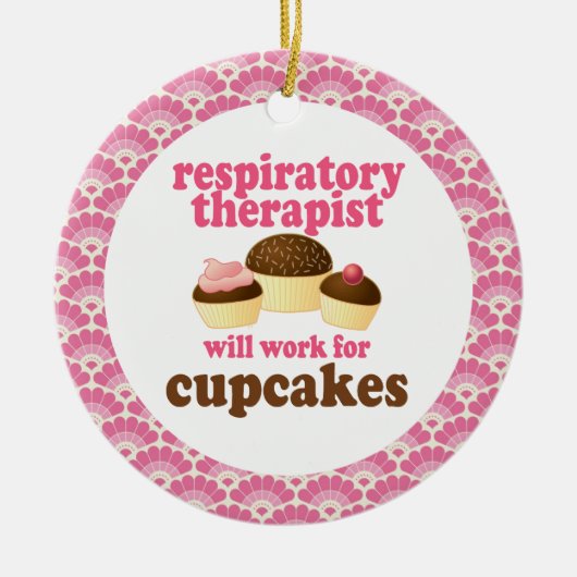 呼吸療法士のギフトのオーナメント セラミックオーナメント (正面)
