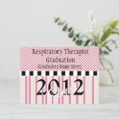 呼吸療法士の卒業の招待状 招待状 (スタンド正面)