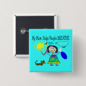 呼吸療法士の子供のギフト 缶バッジ (正面&裏面)