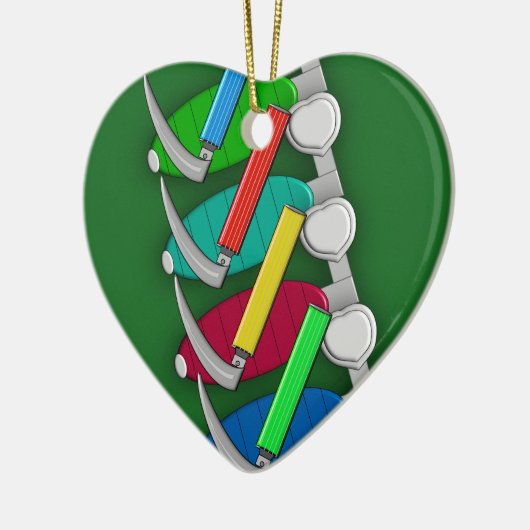 呼吸療法士の芸術のオーナメント セラミックオーナメント (左)