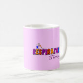 呼吸療法士のStickmanのギフト コーヒーマグカップ (正面右)