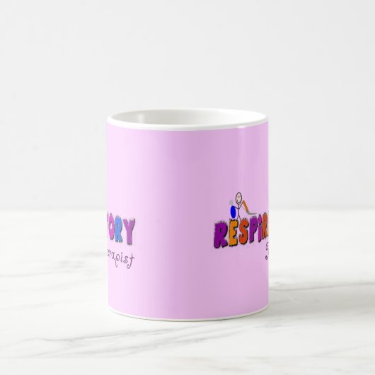 呼吸療法士のStickmanのギフト コーヒーマグカップ (中央)