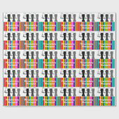 呼吸療法士のVentilatoryギフト用包装紙のストライプ ラッピングペーパー (フラット)