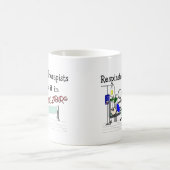 呼吸療法士はTrendelenburgのそれをします コーヒーマグカップ (中央)