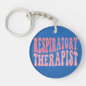 呼吸療法士アクリルキーチェーン キーホルダー (正面)