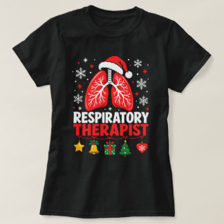 呼吸療法士 クリスマスTシャツ 面白いホリデー Tシャツ
