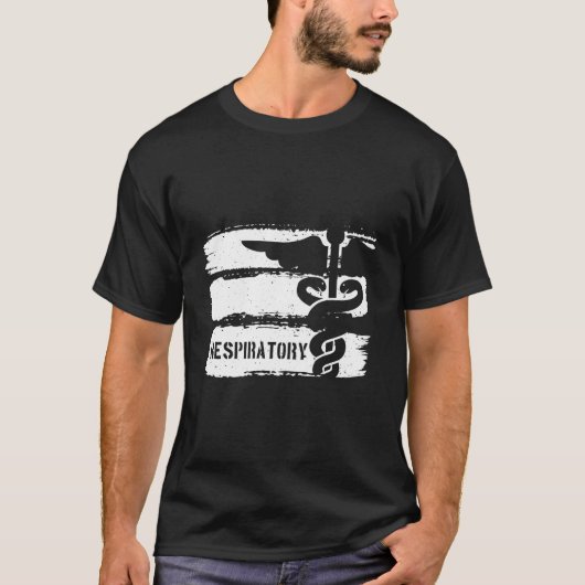 呼吸療法士 呼吸療法 Tシャツ (正面)