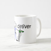 呼吸療法士"私が"分娩する(酸素) コーヒーマグカップ (正面右)