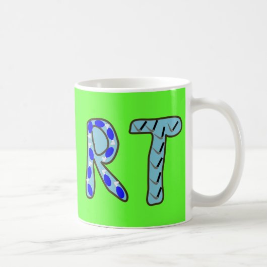 呼吸療法士"RT " コーヒーマグカップ (右)