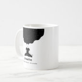 呼吸瞑想マグカップ – 星空の夜の禅 コーヒーマグカップ (正面左)