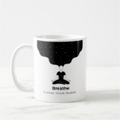 呼吸瞑想マグカップ – 星空の夜の禅 コーヒーマグカップ (左)