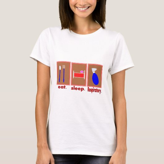 呼吸食べ睡眠 Tシャツ (正面)