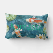 "呼吸" & "ナマステ"、コイデザイン、パーソナライズ！ ランバークッション (裏面)