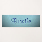 "呼吸"美しいブルートーングラデーション ヨガマット (正面(横))