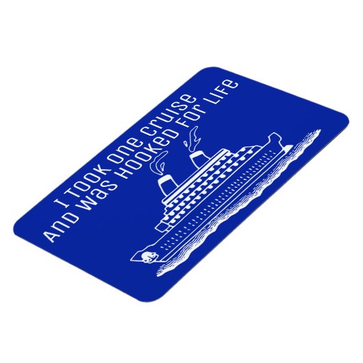 命おもしろい懸のクルーズ船旅 マグネット (左側)