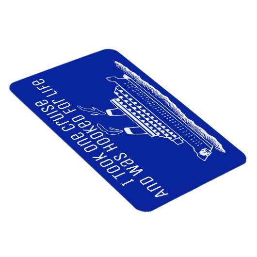 命おもしろい懸のクルーズ船旅 マグネット (右側)