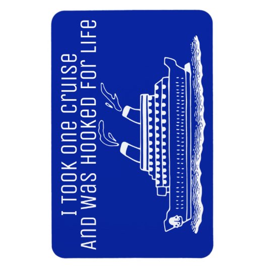 命おもしろい懸のクルーズ船旅 マグネット (縦)