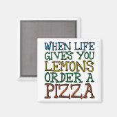 命が与えあるピザを注文 マグネット (正面/裏面)