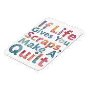 命が与え尽きたらキルトキルティングを作れ マグネット (左側)