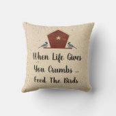 命が与え縮み食べ物を与えても枕 クッション (裏面)