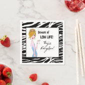 「命が低いのに気をつけろ!どこにでもいる!」 スタンダードカクテルナプキン (インサイチュ)