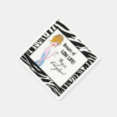 「命が低いのに気をつけろ!どこにでもいる!」 スタンダードカクテルナプキン (角)