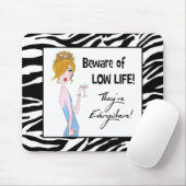 「命が低いのに気をつけろ!どこにでもいる!」 マウスパッド (マウス)