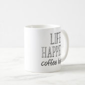 命が吹き飛ばされ救済るコーおもしろいヒー コーヒーマグカップ (正面右)