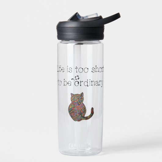 命が惜しい ウォーターボトル (左面)