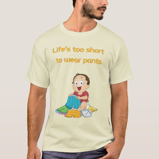 命が短いから衣服が悪い Tシャツ (正面)