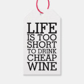 命が短くて安い酒は飲めない ギフトタグ (正面)