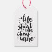 命が短くて安い酒は飲めない ギフトタグ (正面)