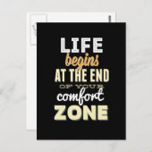 命だ！ヴィンテージタイポグラフィ感動的はがき ポストカード (正面/裏面)